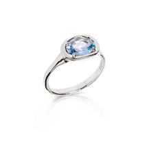 Load image into Gallery viewer, INEL DIN AUR 14K - SAFIR ALBASTRU NATURAL
