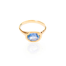 Load image into Gallery viewer, INEL DIN AUR 14K - SAFIR ALBASTRU NATURAL
