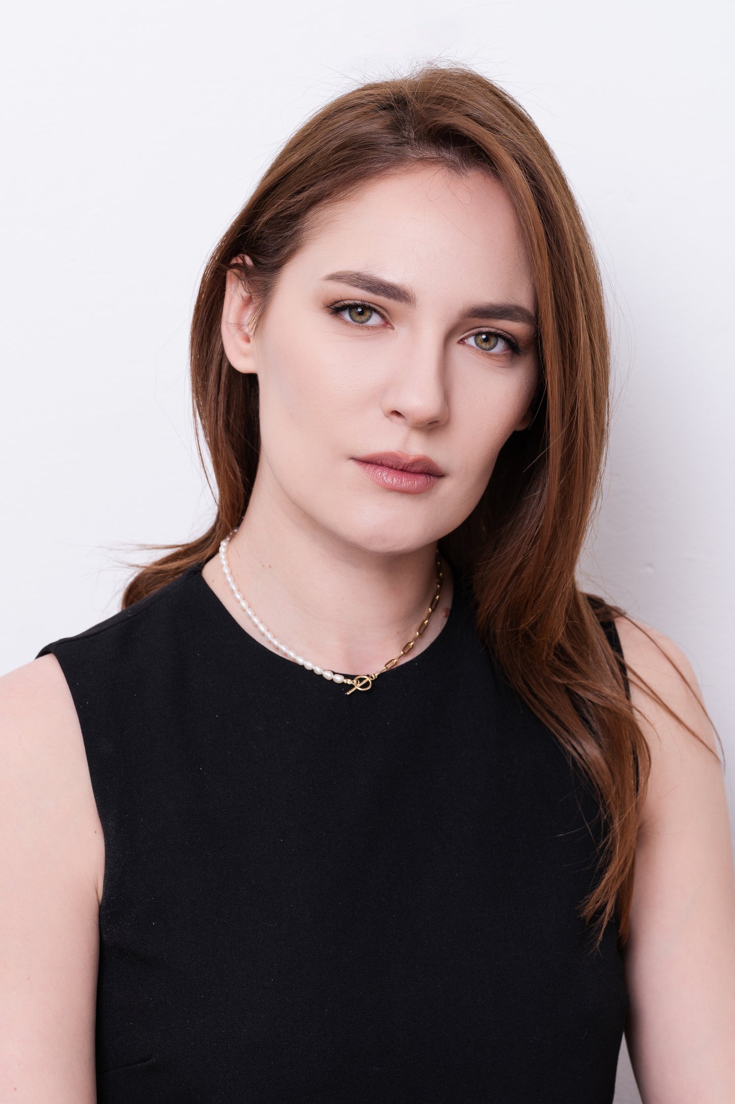 COLIER DIN ARGINT 925 - HALF PEARLS