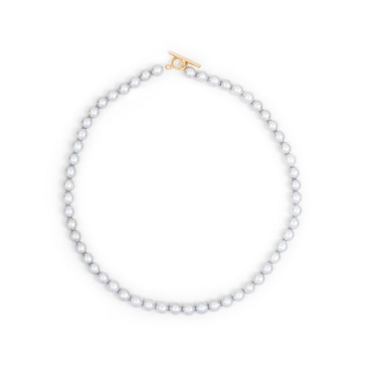 COLIER DIN PERLE DE CULTURA GRI