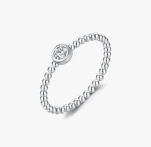 Load image into Gallery viewer, INEL DE LOGODNA DIN ARGINT 925 CU DIAMANT MOISSANITE
