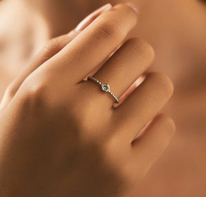 INEL DE LOGODNA DIN ARGINT 925 CU DIAMANT MOISSANITE