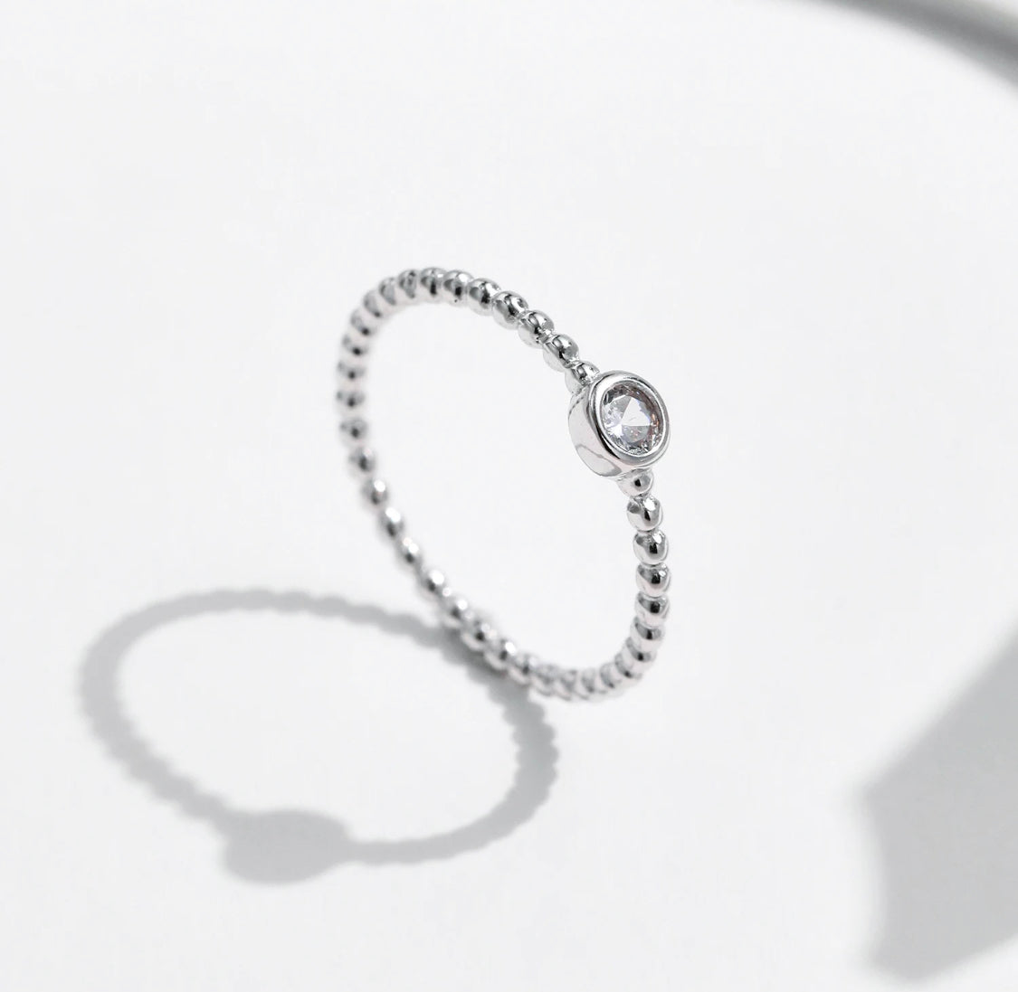 INEL DE LOGODNA DIN ARGINT 925 CU MOISSANITE