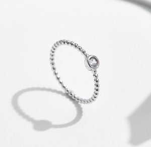 INEL DE LOGODNA DIN ARGINT 925 CU DIAMANT MOISSANITE