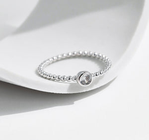 INEL DE LOGODNA DIN ARGINT 925 CU DIAMANT MOISSANITE
