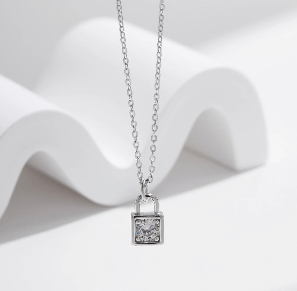 COLIER DIN ARGINT 925 CU MOISSANITE 0,5 CT