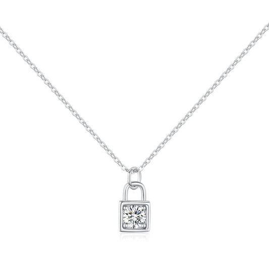 COLIER DIN ARGINT 925 CU MOISSANITE 0,5 CT