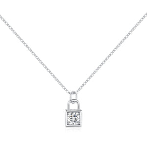COLIER DIN ARGINT 925 CU DIAMANT MOISSANITE 0,5 CT