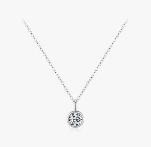 COLIER DIN ARGINT 925 CU DIAMANT MOISSANITE 1,00 CT