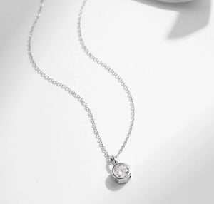 COLIER DIN ARGINT 925 CU DIAMANT MOISSANITE 1,00 CT