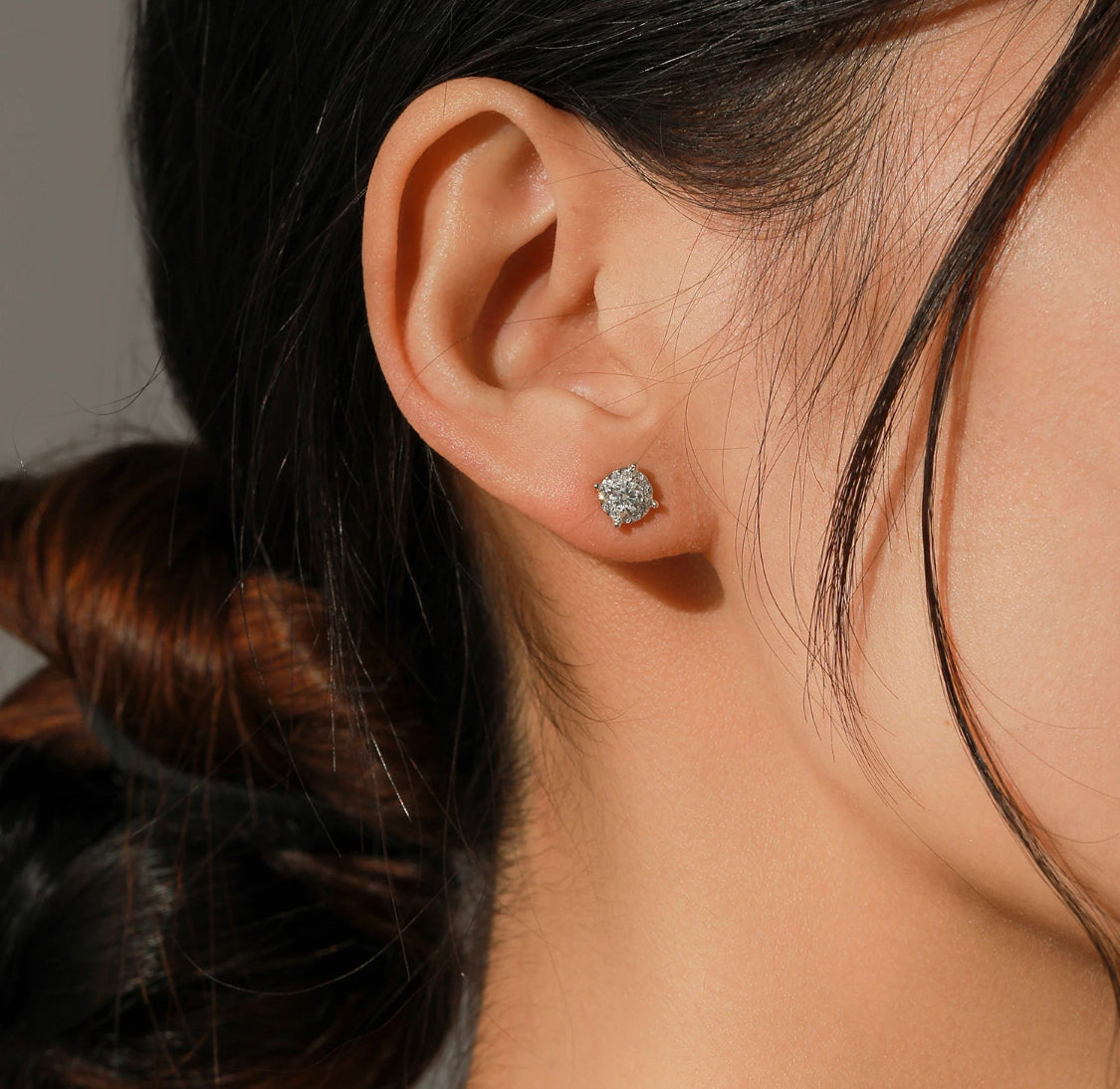 CERCEI DIN ARGINT CLASICI 925  CU MOISSANITE