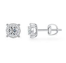 Load image into Gallery viewer, CERCEI DIN ARGINT CLASICI 925  CU DIAMANTE MOISSANITE
