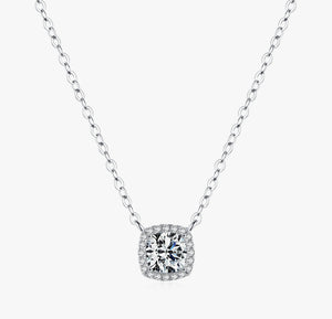 COLIER DIN ARGINT 925 CU DIAMANT MOISSANITE