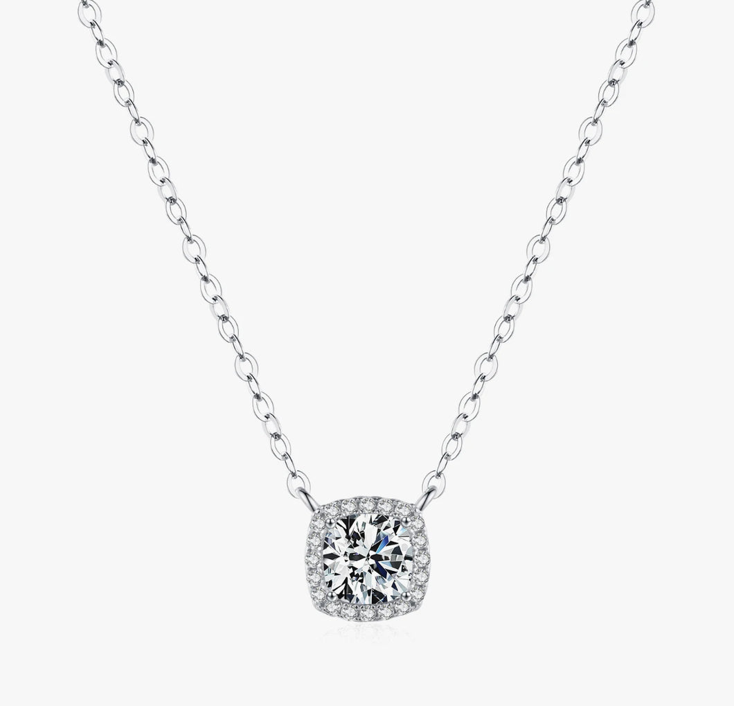 COLIER DIN ARGINT 925 CU DIAMANT MOISSANITE