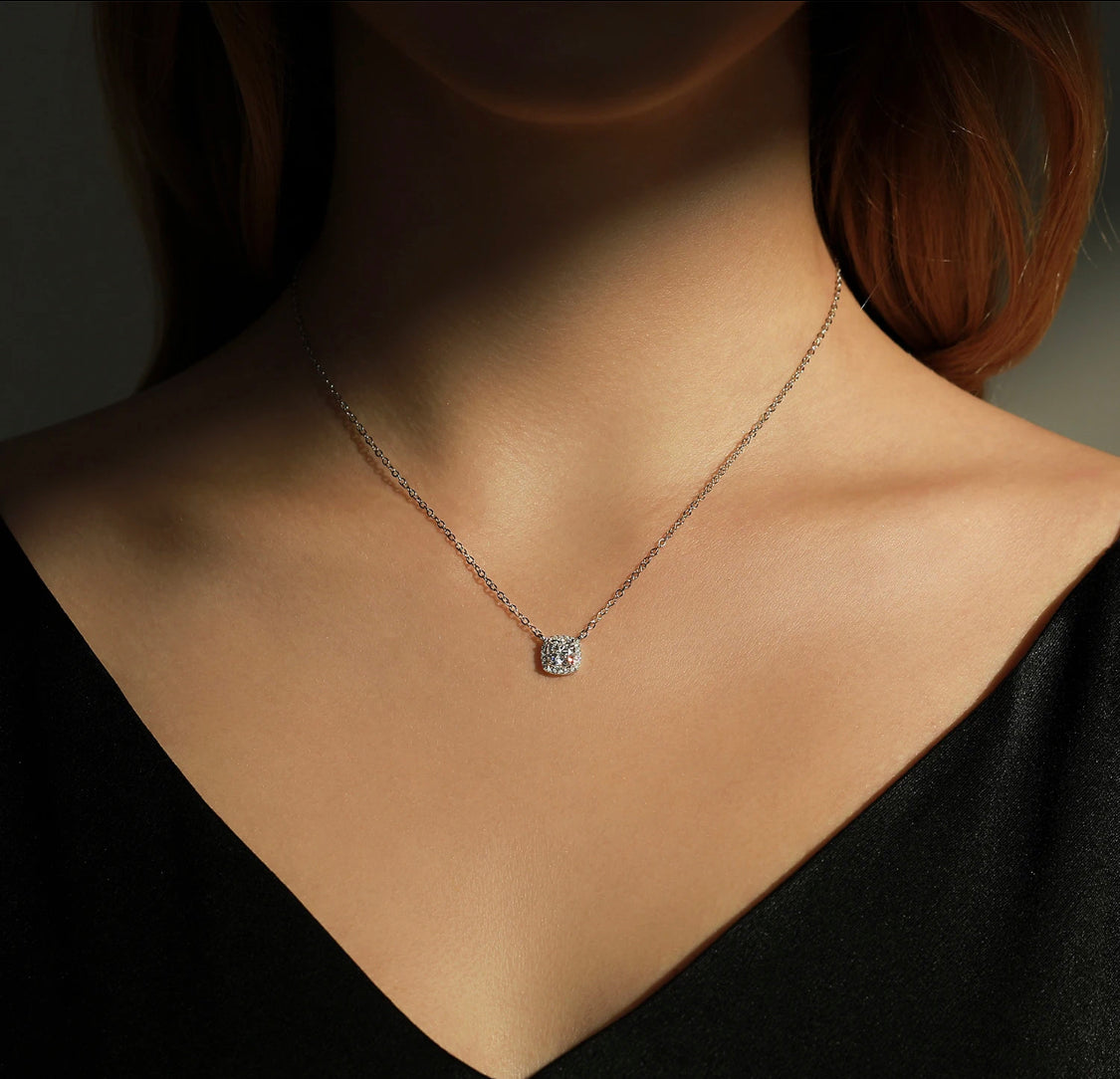 COLIER DIN ARGINT 925 CU MOISSANITE