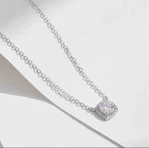 COLIER DIN ARGINT 925 CU DIAMANT MOISSANITE