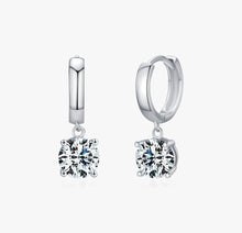 Load image into Gallery viewer, CERCEI DIN ARGINT 925 CU DIAMANTE MOISSANITE 1 CT
