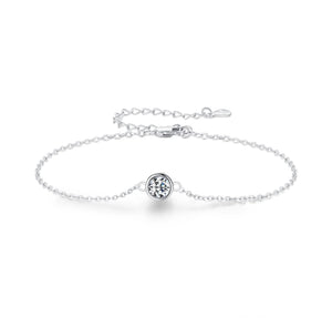BRATARA DIN ARGINT 925 CU DIAMANT MOISSANITE 0,5 CT