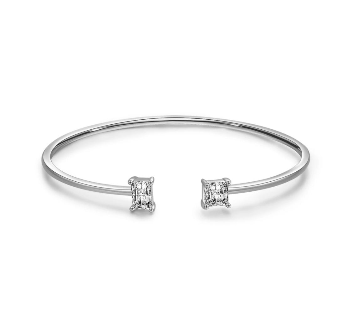 BRATARA BANDA OVALADIN ARGINT 925 CU PIETRE DIN ZIRCONIU