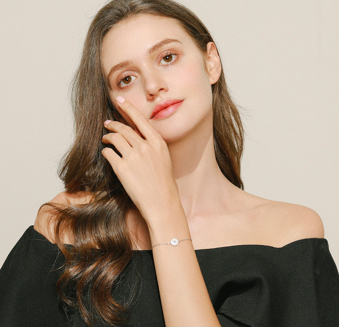 BRATARA DIN ARGINT 925 CU PIETRE DIN ZIRCONIU