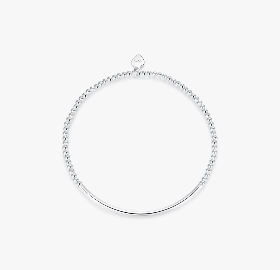 BRATARA CU BILE DIN ARGINT 925 SI INIMA