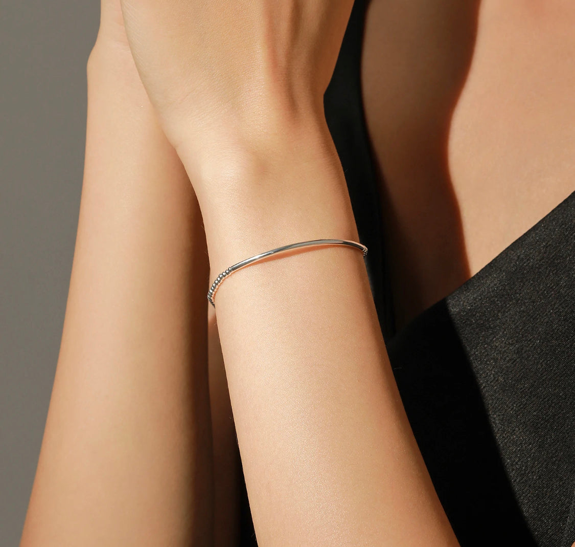 BRATARA CU BILE DIN ARGINT 925 SI INIMA