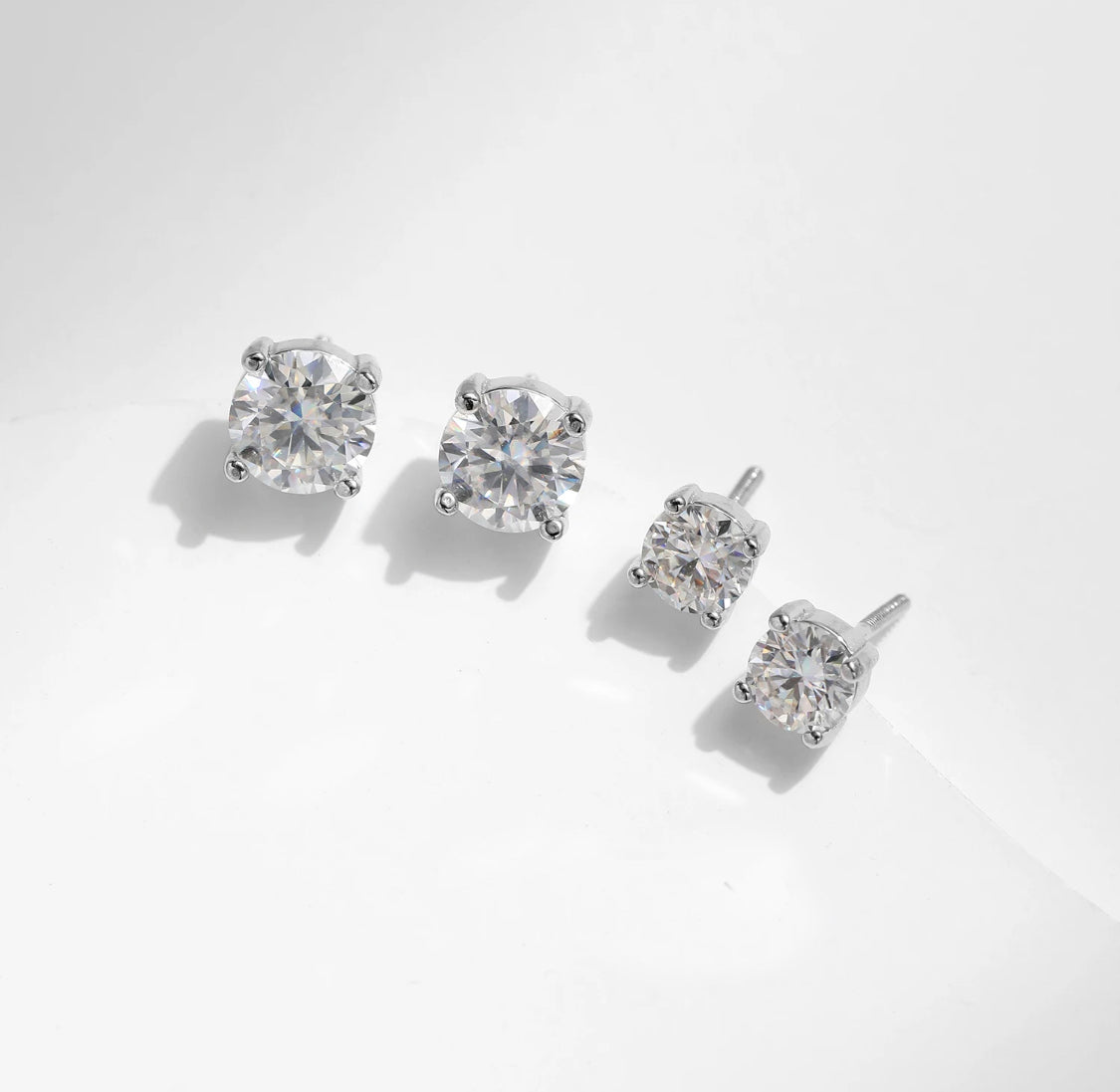 CERCEI DIN ARGINT 925 CU MOISSANITE